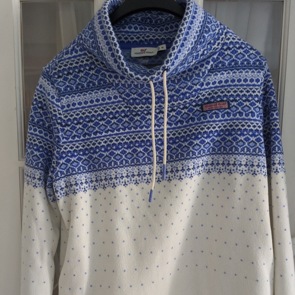Vineyard Vines Fair Isle fleece pullover, M